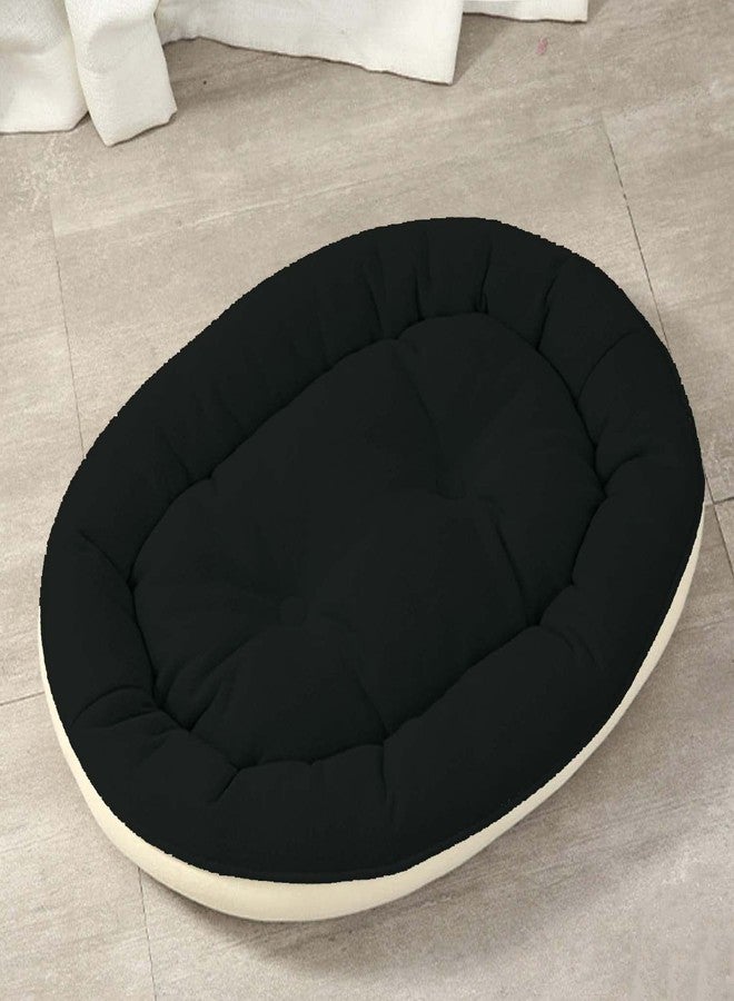 PAWSOME Dog Bed for Dogs & Cats, Durable Warm Dog Bed, Washable Sleeping Puppy Bed, Soft Calming Cat Beds for Indoor,Outdoor(Small Black) - Image 5